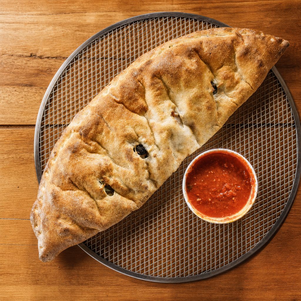 LG Buffalo Chicken Cheesesteak Stromboli.